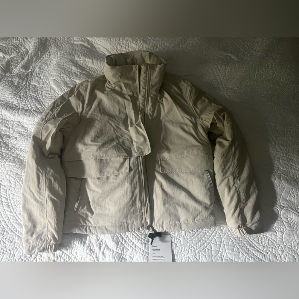 Always effortless insulated jacket, ivory white size 6
